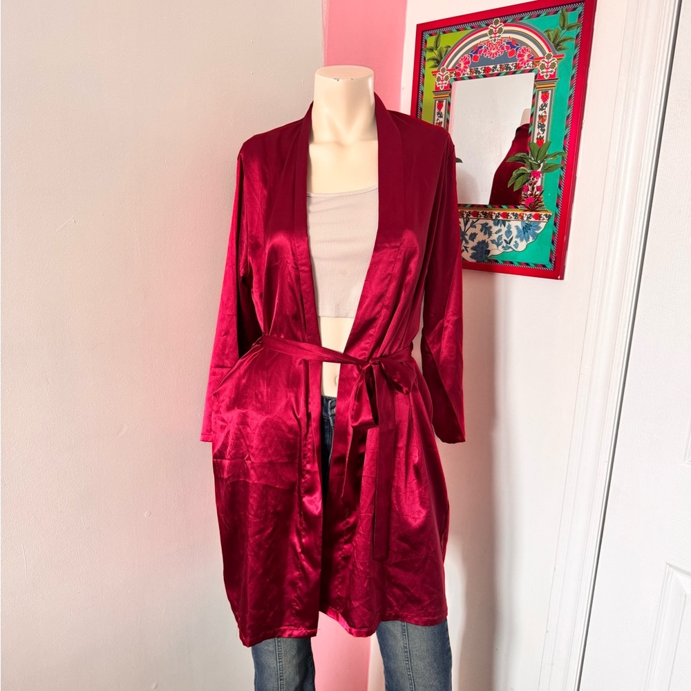 Red Satin Women’s Robe